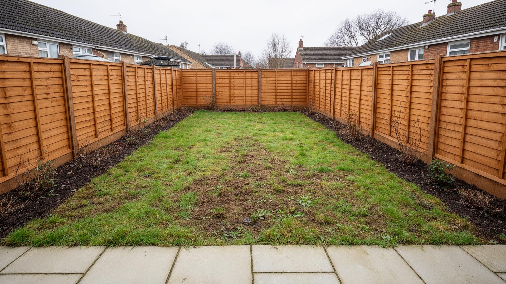 Garden restoration in Bournemouth – before